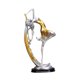 thumbnail image 3 of Estatua de bailarina, adorno de escritorio, artesanía, elegante decoración, figura de bailarina para Oro, 3 of 9