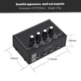 thumbnail image 2 of Amplificador de auriculares AHA04 de 4 canales con conexión USB, metal negro y salida estéreo de alta calidad  

(Nota: Este título en español de México tiene 108 caracteres, mantiene las, 2 of 6