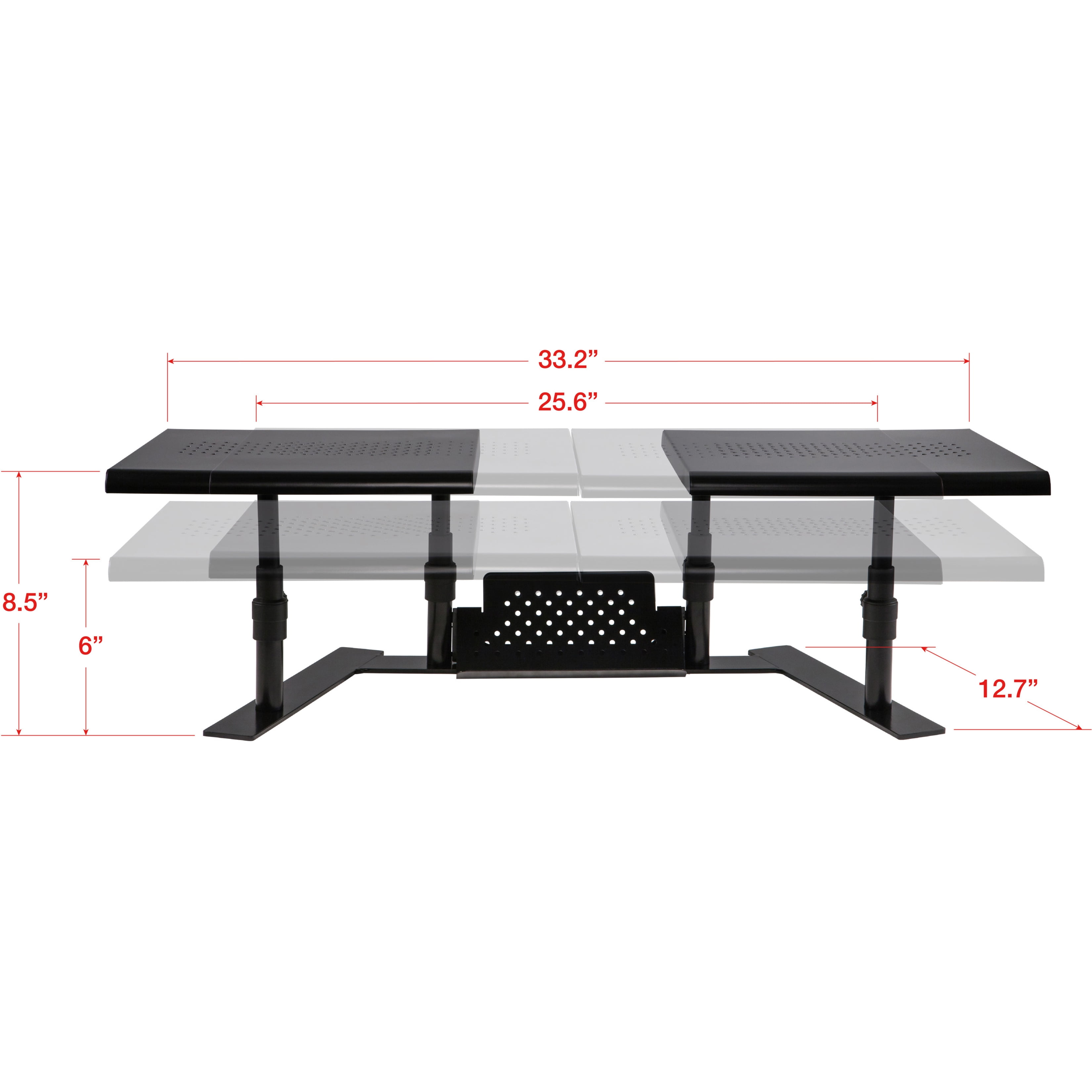 Allsop 31883 Metal Art ErgoTwin Dual Monitor Stand