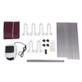 thumbnail image 6 of Portable Electric Dryer 1200-1500W Travel Mini Dryer with Remote 60-70℃ 3 Gears Adjustment Apartment House RV 2-Tier Foldable Waterproof Electric Dryer Rack Load 66.14lbs (Wine Red), 6 of 12