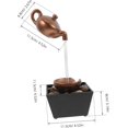 thumbnail image 2 of Generic Compact Indoor Tabletop Fountain Waterfall Feature Led-lit Relaxing Decor For Desk Or Home, 2 of 9