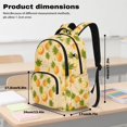 thumbnail image 7 of DISNIMO Pineapple Flower Print Large Capacity School Backpack, Multi Compartments Bookbag with Side Mesh Pockets for Elementary & Middle School Students Daily Use Travel, 7 of 7