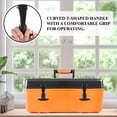 thumbnail image 2 of MasteelfCA 2 Pcs Draw Latches Elastic Rubber Stainless Steel Hood Catch Flexible T-Handle Hasp Buckle for Tool Box, Vehicle Engine, Cart, 2 of 8