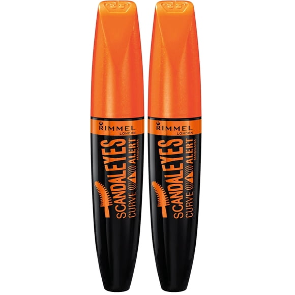 Máscara de pestañas Rimmel Scandaleyes Curve Alert Voluminizadora Negra