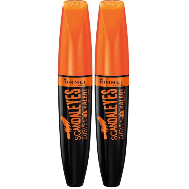 Máscara de pestañas Rimmel Scandaleyes Curve Alert Voluminizadora Negra