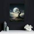 thumbnail image 4 of MLJA Black and White Wall Art, Tree Moon Painting, Galaxy Picture on Canvas, Mystic Psychedelic Art Starry Ready to Hang for Living Room Bedroom Office Home Decor, 4 of 4