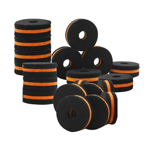 Arandelas de fieltro para soporte de platillos con orificio de 10 mm para Yuyangstore Arandelas de fieltro para tambor de percusión