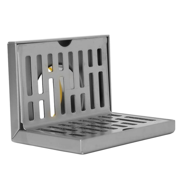 L Shaped Drain, Corner Floor Drain L Shaped Sqaure Grate Surfaces Drawing Process Anti Rust Side Floor, Showers & Shower Parts