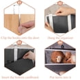 thumbnail image 7 of Yalumo Over The Door Organizer Storage, Hanging Closet Organizer with 5 Large Pockets 10 Mesh Side Pockets, Grey, 7 of 7