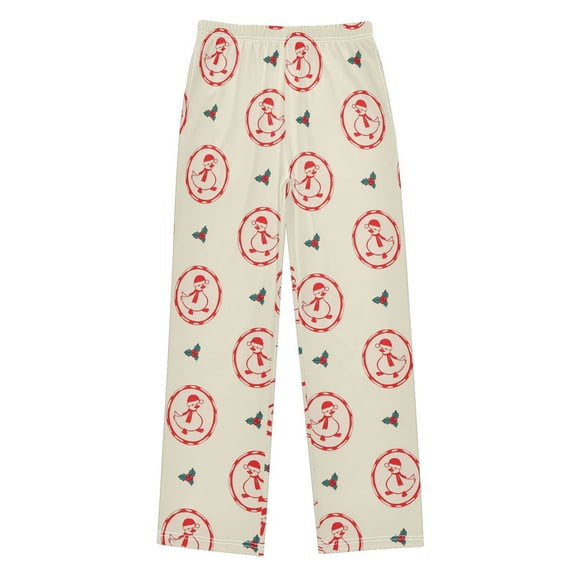 joogoo Christmas Gooses-1 Pajama Pants Pj Bottoms Sleepwear Lounge L
