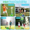 thumbnail image 5 of KiddiTouch 4-in-1 Water Sprinkler for Kids,Outdoor Water Baseball Toy,Rotating Sprinkler & Rocket Launcher,Outdoor Summer Backyard Playset for Boys Girls Ages 3-12, 5 of 8