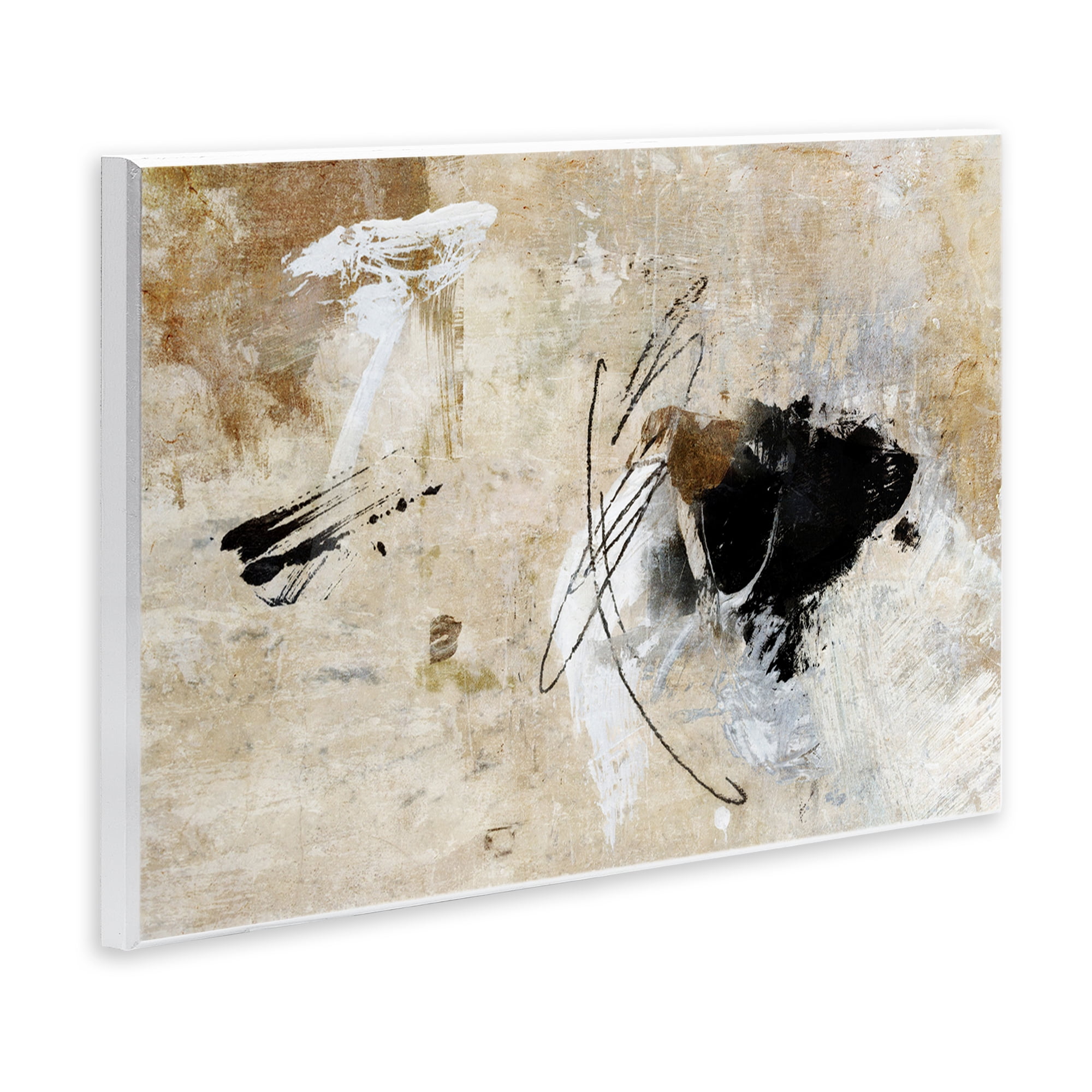 Stupell Industries Rustic Scribble Abstraction Abstract Painting Unframed Art Print Wall Art, 19 x 13