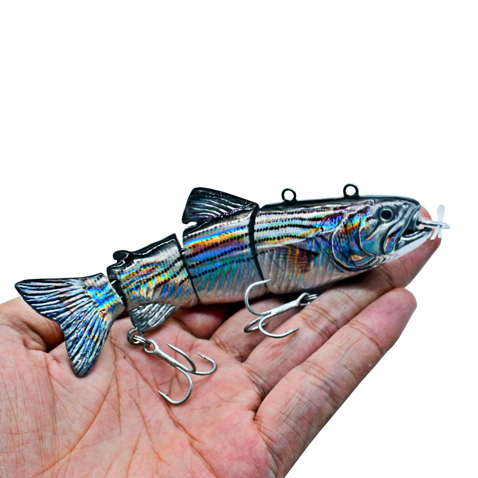 Fishing Lures Electric Lure Swimbait USB Rechargeable Bait Crankbait Automatic Swimming Lifelike Fish Fishing Tackle 5.12"
