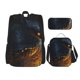thumbnail image 1 of Disketp Glowing Snake Dark Forest Mochila Estampada de Gran Capacidad con Lonchera y Estuche, Set de 3 Piezas para Estudiantes, 1 of 7