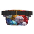 thumbnail image 3 of Fotbe Easter Eggs Cangurera Cuadrada con Estampado de Doble Capa, Bolsa de Cintura Ajustable Mini para Hombres y Mujeres, 3 of 9