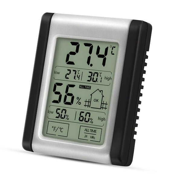 DAYBETTER Digital Hygrometer Thermometer with Large Display,  Instant Read Thermometer for Adults, Indoor Thermometer with Humidity Monitor for Bedroom