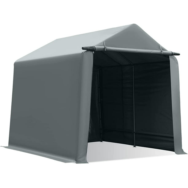 Gardesol Carport, 10x10 ft Heavy Duty Storage Shelter with Roll-up ...
