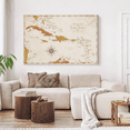 thumbnail image 4 of Elephant Stock Moments Light Push Pin Caribbean Map Wall Art - Map Canvas Art - 51" x 34", 4 of 8