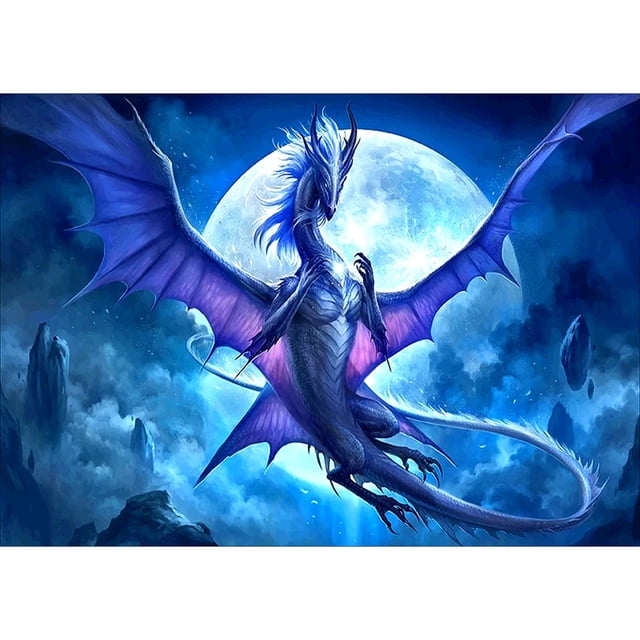 Diamond Painting (DE4693) 5D DIY Square Noble Dragon punto de cruz (QF273) 50x70cm Hugtrwg Para estrenar