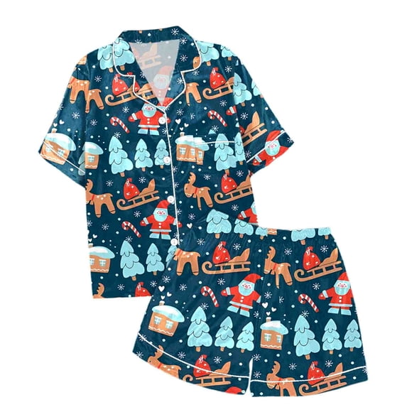 Robes à Capuche pour Grandes Filles, Dormeuses pour Bébés, Fermeture Éclair, Peignoirs d'Automne pour Bébés Filles 7 16 6 Ans, Ensemble de Pyjama Décontracté Imprimé de Noël avec Col Boutonné et Manches Courtes, Blanc 8-9 Ans