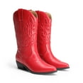 thumbnail image 3 of DREAM PAIRS Women's Mid Calf Boots Cowboy Cowgirl Embroidered Western Boots, 3 of 5