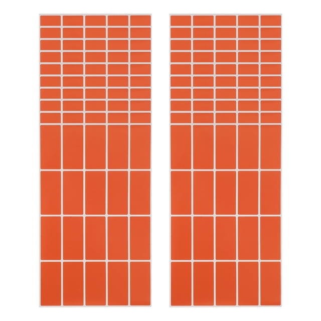 Etiquetas de regalo rectangulares de 20 piezas, escriturables, 1.57"x0.75" en tono dorado y rojo
