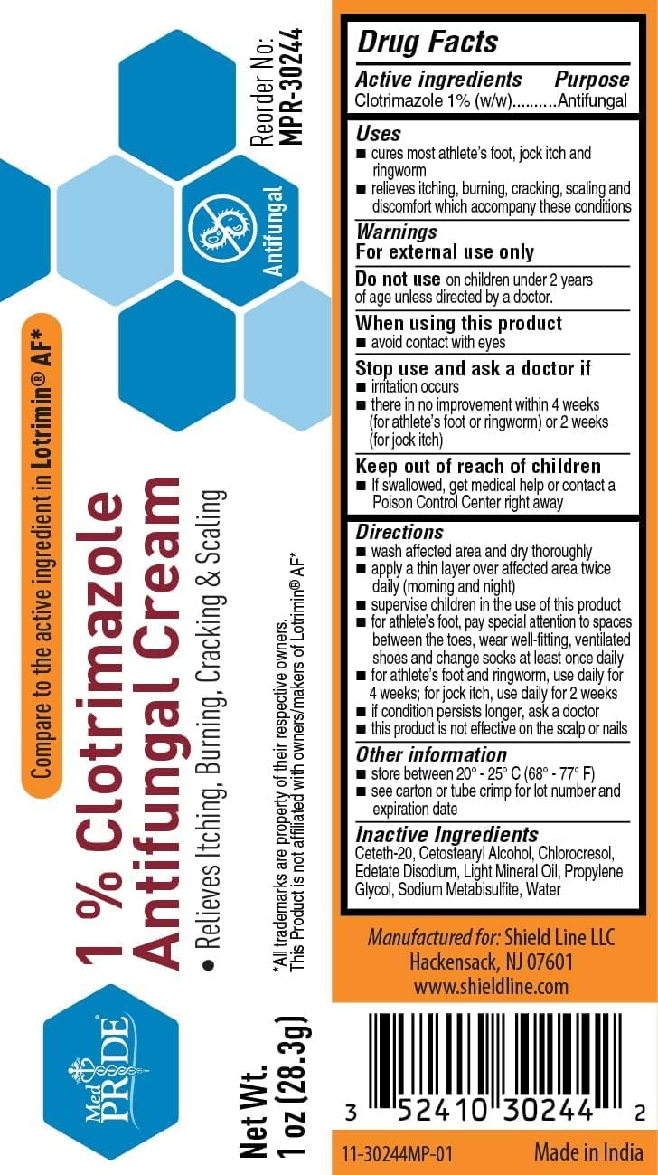 MED PRIDE Antifungal Cream 1% Clotrimazole – Antifungal Ointment for Jock Itch, Athlete’s Foot & Ringworm, Foot Fungus Treatment Relieves Itching 1oz