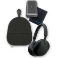 thumbnail image 1 of Sony WH-1000XM5 Wireless Noise Cancelling Over Ear Headphone Bundle with gSport Accessory Kit (Black), 1 of 5