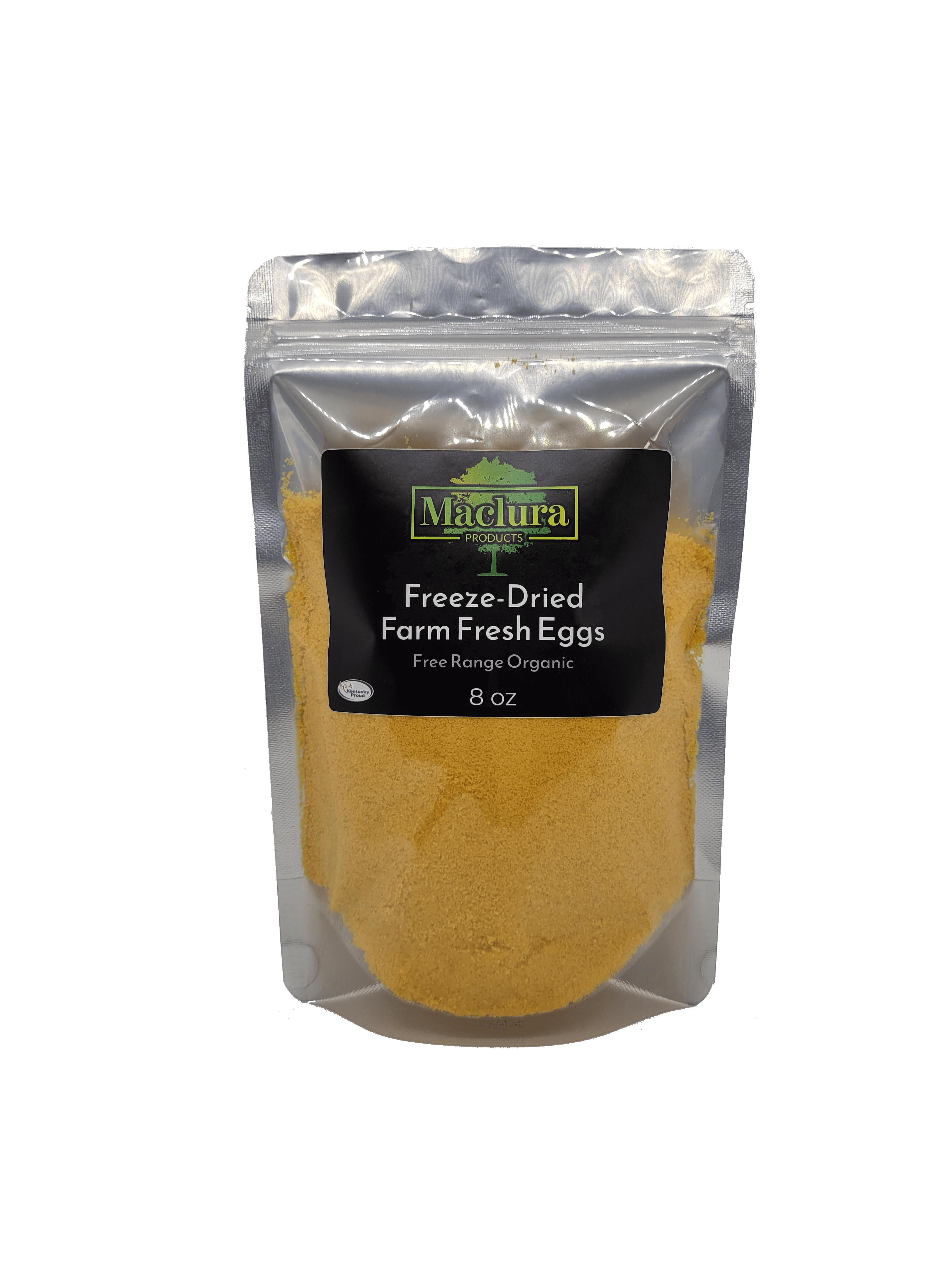 Freeze Dried Whole Raw Free Range Chicken Eggs (8 oz) Emergency Food by Maclura Products