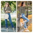 thumbnail image 7 of KLL Modern Excavator Print Women's Long Sleeve Pajamas with Pants Sleepwear Loungewear 2 Set-X-Large, 7 of 7