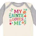 thumbnail image 4 of Inktastic My Auntie Loves Me Girls Girls Long Sleeve Baby Bodysuit, 4 of 5