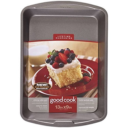Good Cook Oblong Cake Pan 13 x 9 Inch 1CT Pack of 6