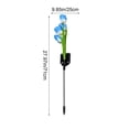 thumbnail image 3 of Lámpara LED solar con forma de flor para patio o jardín | Lámpara con estaca para enchufar al suelo | Lámpara decorativa impermeable con forma de girasol, 3 of 6