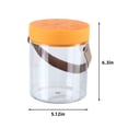 thumbnail image 2 of Hiroekza Insulated Ice Bucket with Ice Tray, Portable Transparent Basket for Fruit Storage and Drinking, PP+PET Material, 13x13x16cm, Ideal for Cocktail Bars, Parties, and Outdoor Use Orange, 2 of 7