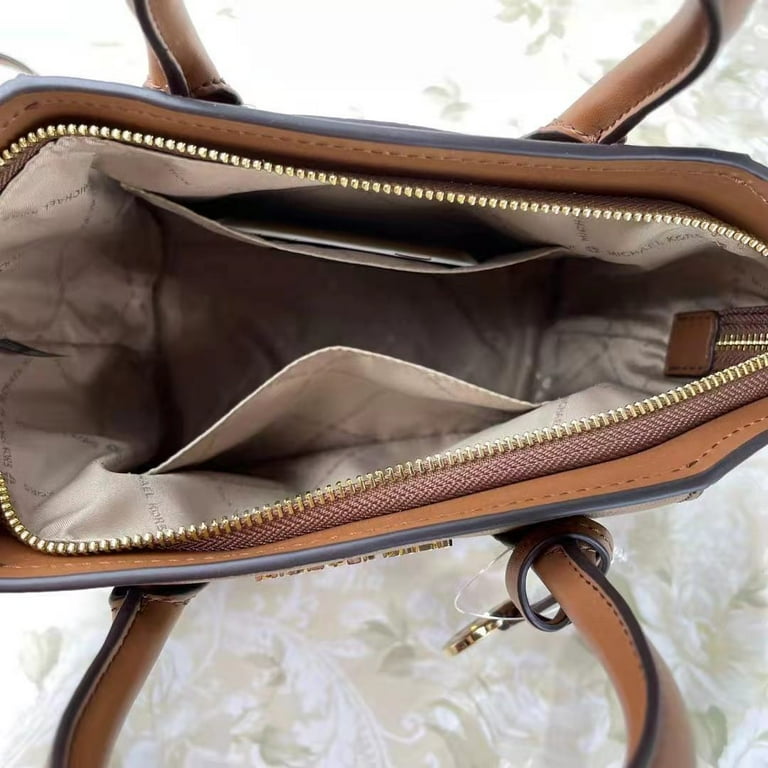 Michael Kors Avril Small Leather Top-Zip Satchel Handbag In  