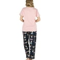 thumbnail image 2 of Lazy One Women's Pajama Set, Short Sleeves with Cute Prints, Relaxed Fit, Don't Do Mornings, 2 of 7