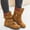 Brown# boots for women, variant on POROPL Mid-Calf Boots for Women Flat Womens Solid Color Medium Fall Womens Boots Shoes for Women