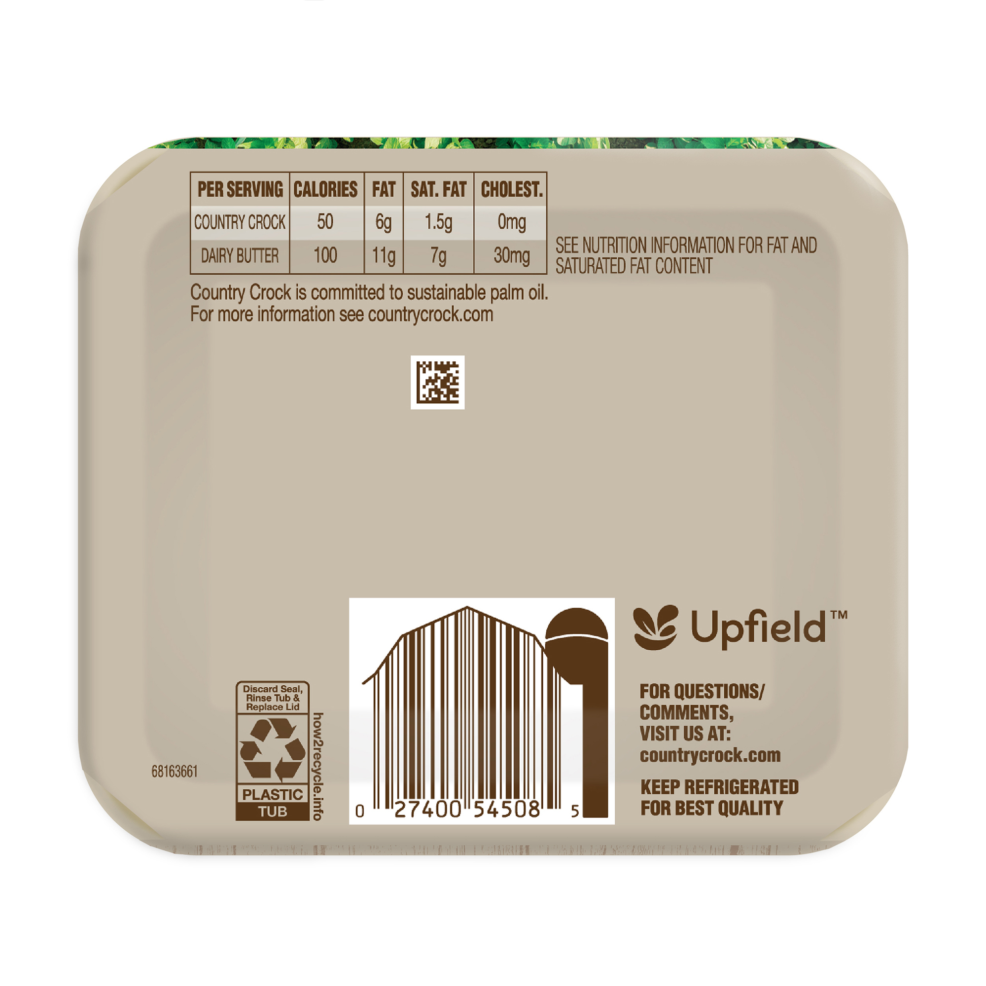 Country Crock Original Spread Tub, 5 lb (80 oz)