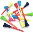 thumbnail image 1 of 50 piezas Varas de golf de plástico NQ colores aleatorios 3-1/4 pulgadas con asiento de goma duradero, 1 of 4