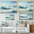 thumbnail image 4 of Designart "Oceanic Storm In Watercolor I" Coastal Ocean Wall Decor, 4 of 7
