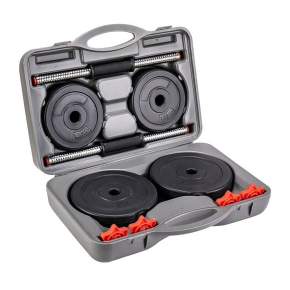 Set de Mancuernas de Vinil de 40LB Athletic Works WMW-7918V-P