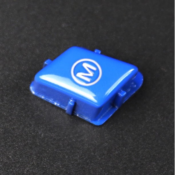 Decoración Interior Del Automóvil Plástico ABS 2 PCS Volante Del Automóvil - Botón De Interruptor De Modo Cubierta Roja Para E92 Azul DYNWAVEMX Cubierta del botón del interruptor de modo M