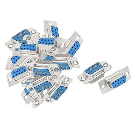 Computer DB9 Male Female Solder Type 9 Pin Adapter D-SUB Connector 15 Pairs