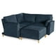 thumbnail image 5 of Sala Modular Makora Morelli Memory Foam Azul Chenille De 4 módulos, 5 of 10