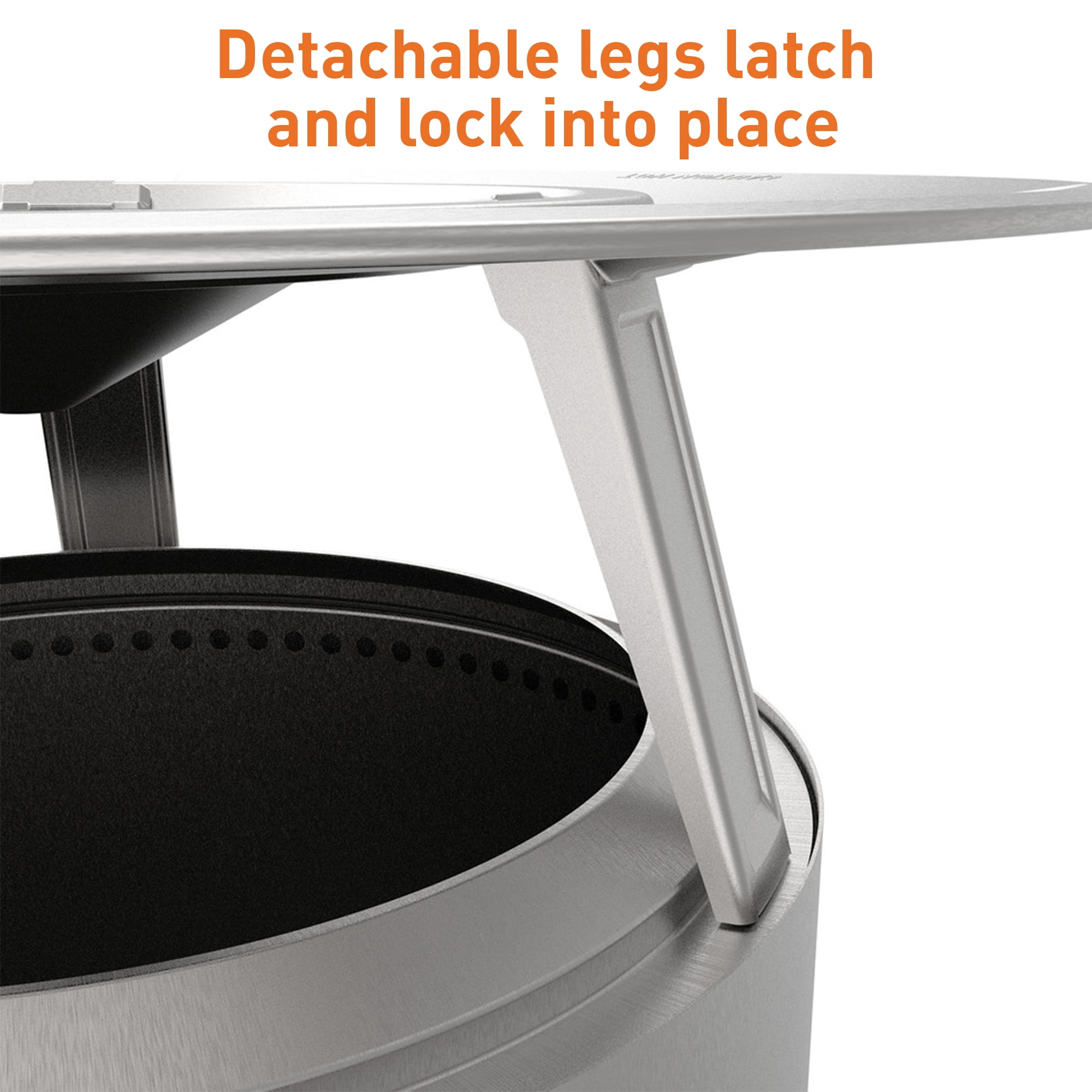 Solo Stove Ranger Heat Deflector, With 3 Detachable Legs, Accessory for Ranger Fire Pit, Captures and redirects warmth, 304 Stainless Steel, height: 6 in, diameter: 20 in, 5 lbs - 1