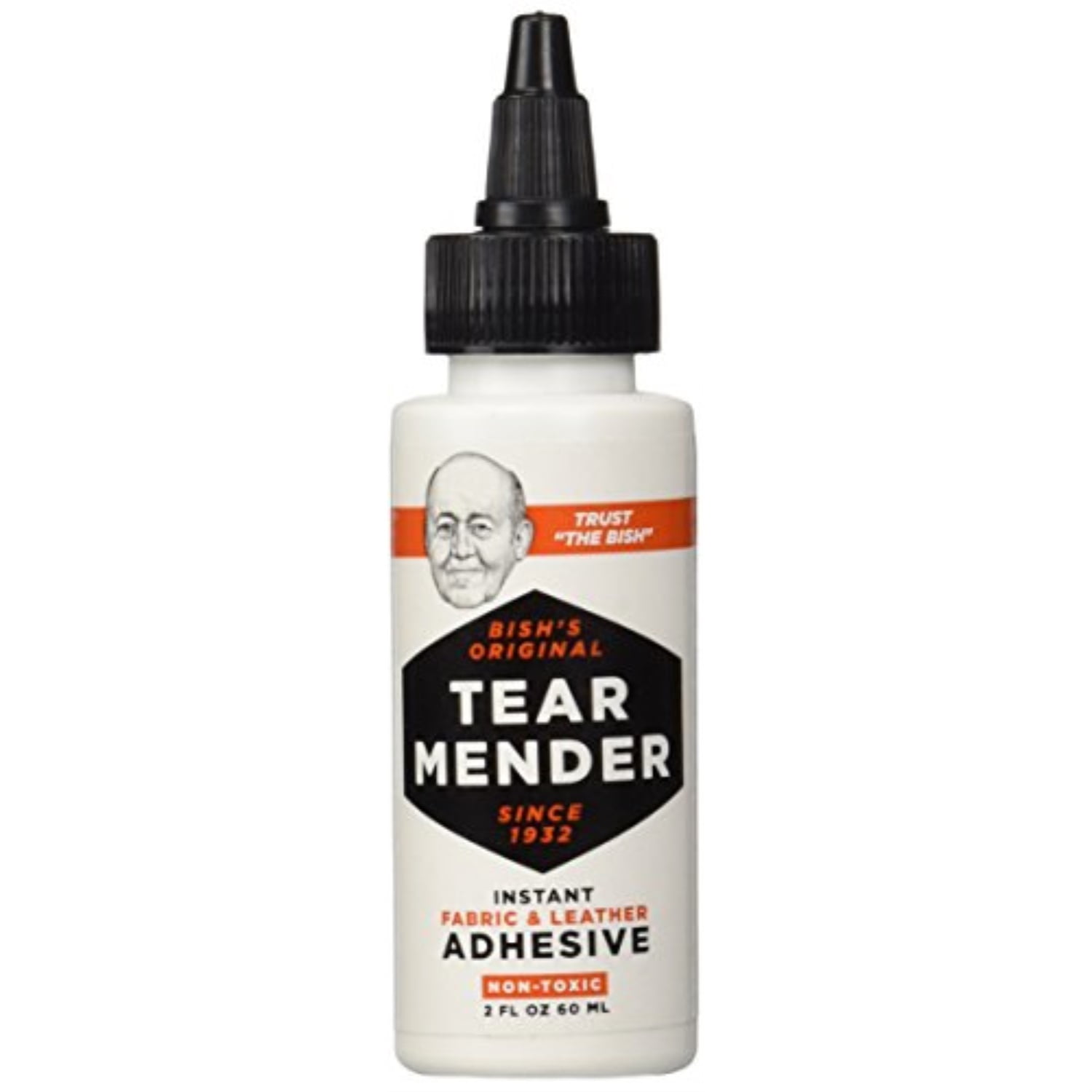 tear mender instant fabric and leather adhesive, 2 oz bottle, tg2