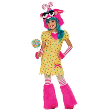 Sweet Tooth Rave Monster Fluffy TuTu Girls Fancy Halloween Party Costume Set