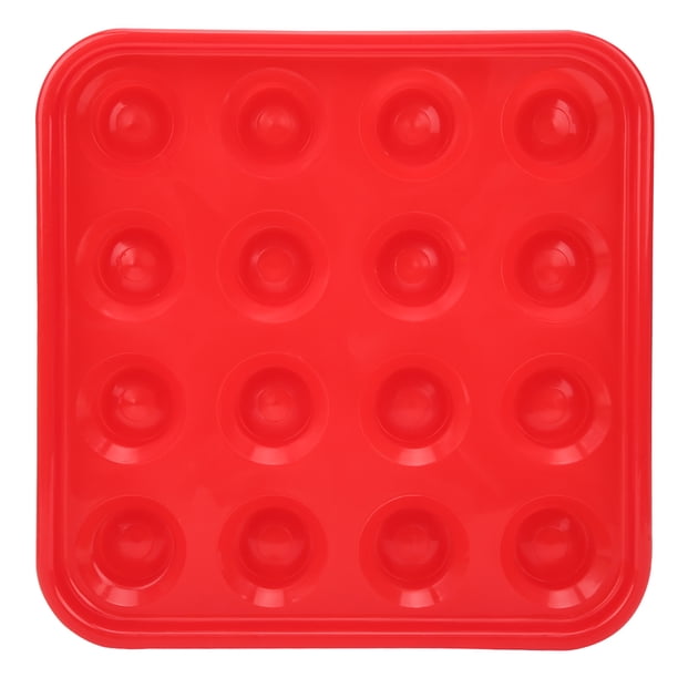 Bandeja de bolas de billar bandeja de bolas de billar resistente al desgaste de plástico de 16 agujeros de 59X59X16 pulgadas para salas de billar Snooker ANGGREK Otros