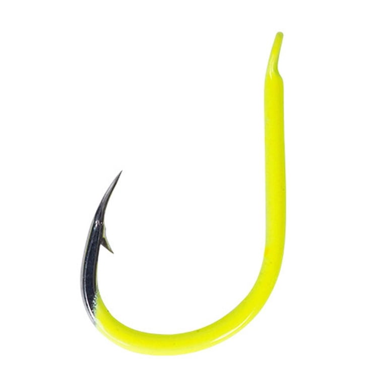 fighting fish hook 50PCS Durable Sharp Fluorescent Sea Fishing High-carbon Steel Fishhooks Fighting  Hook Fish Gear 10#