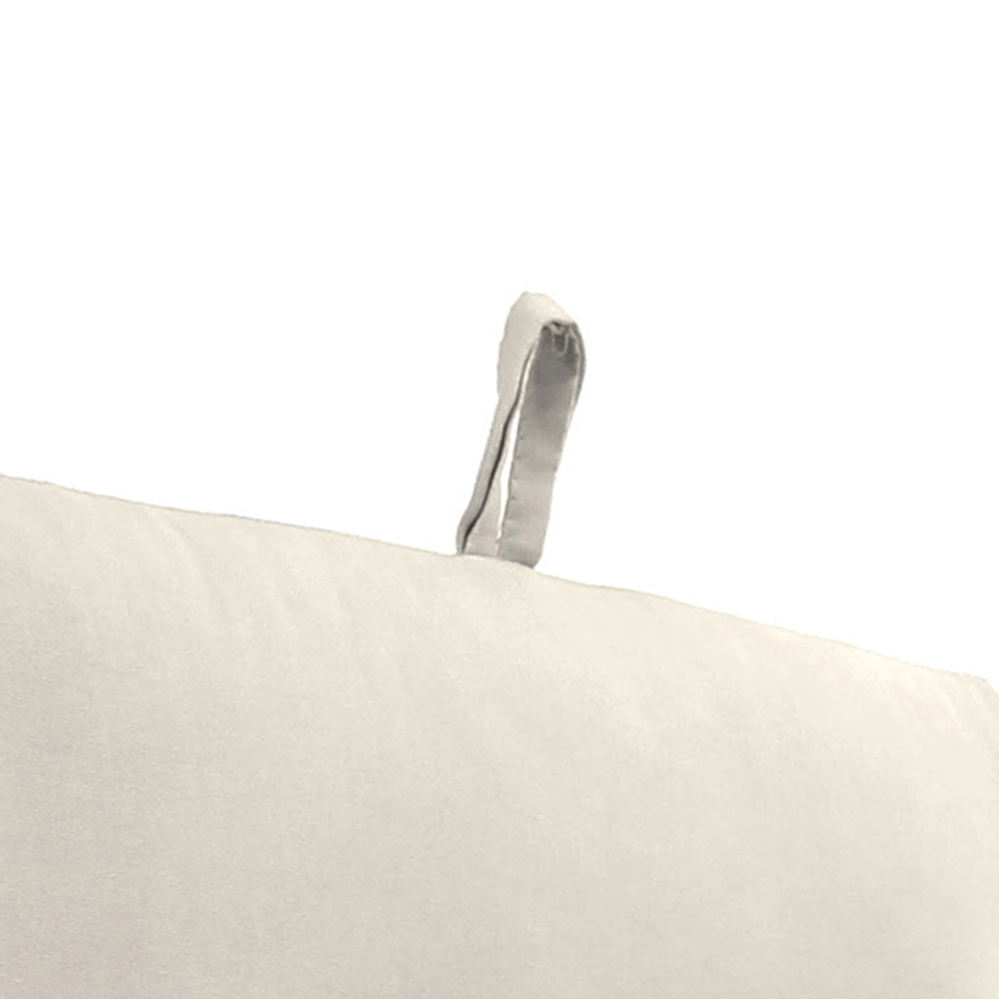 Jordan Manufacturing 44" x 22" Veranda Cream Solid Rectangular Outdoor Chair Cushion with Ties and Hanger Loop (2 Pack)